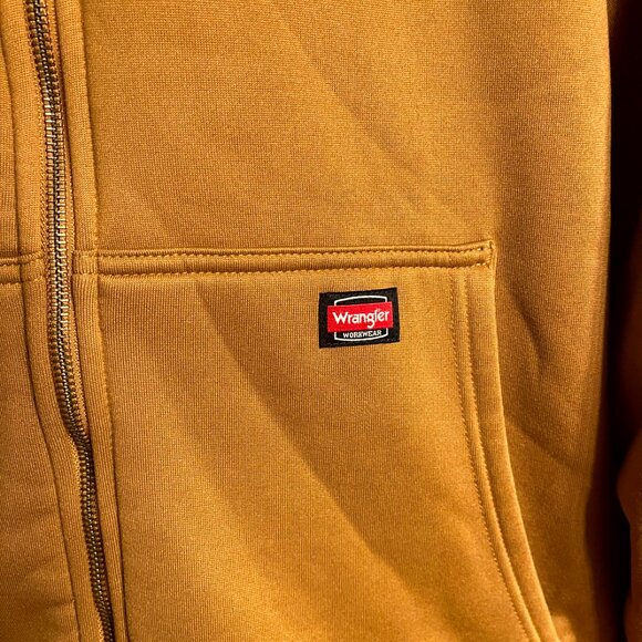 Wrangler Workwear Mens Hooded Jacket 3XL Sherpa Fleece Lined Full Zip NEW Pocket - Picture 3 of 10